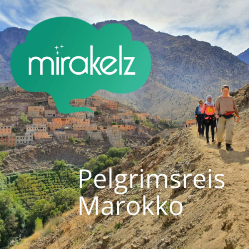 Pelgrims wandelen in het Atlasgebergte met Mirakelz Reizen