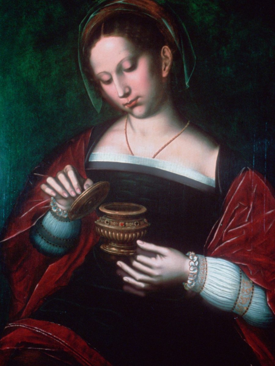 Schilderij van Maria Magdalena met zalfpot