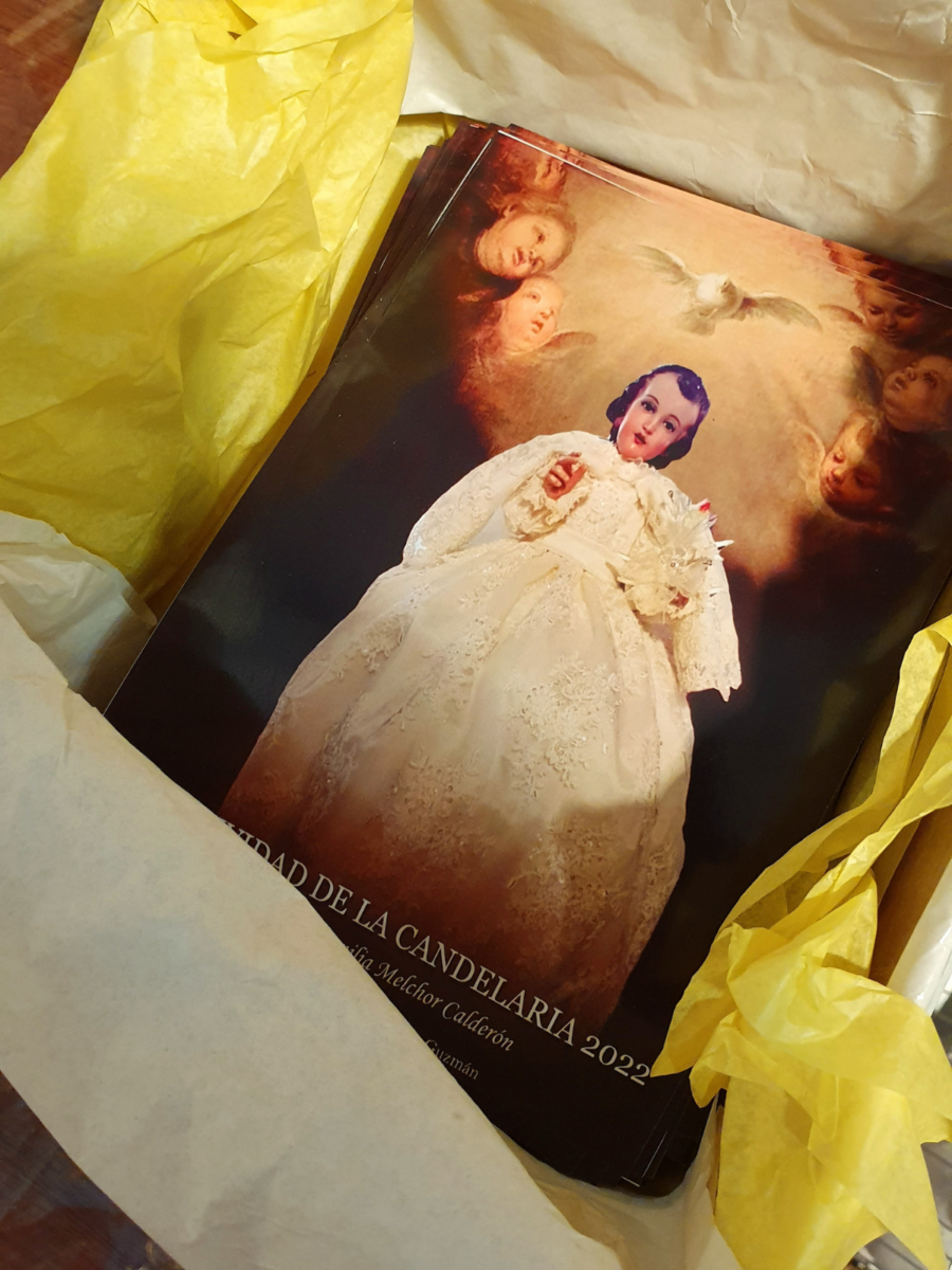 Een prent van de Niño van de Santo Domingo de Guzmán-kerk in Oaxaca